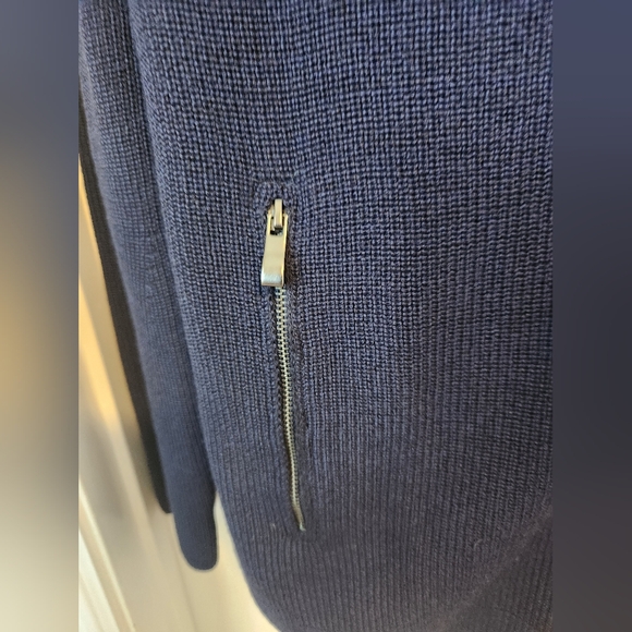 Brax Feel Good Jake Zip Through Navy Heather Zippered Pockets Sweater Dize XL - Picture 5 of 13